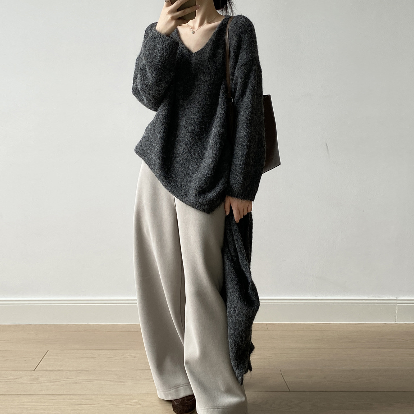 【ボトムス】🌟上品＆着瘦せ効果♡裏起毛ワイドスウェットパンツ 秋冬 レディース【JZシリーズ】