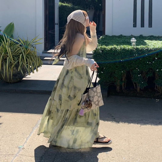 【ワンピース】夏 気質 個性派デザイン オトナ系 ネオチャイナ風 ハイネック ノースリーブワンピース【SHシリーズ】