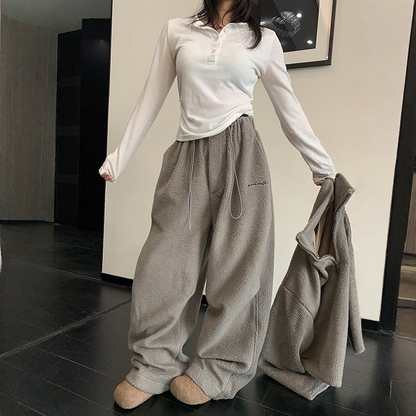 【セットアップ】フリース 厚手 春 秋 冬 トップス + パンツ 2点上下セット 【FCシリーズ】