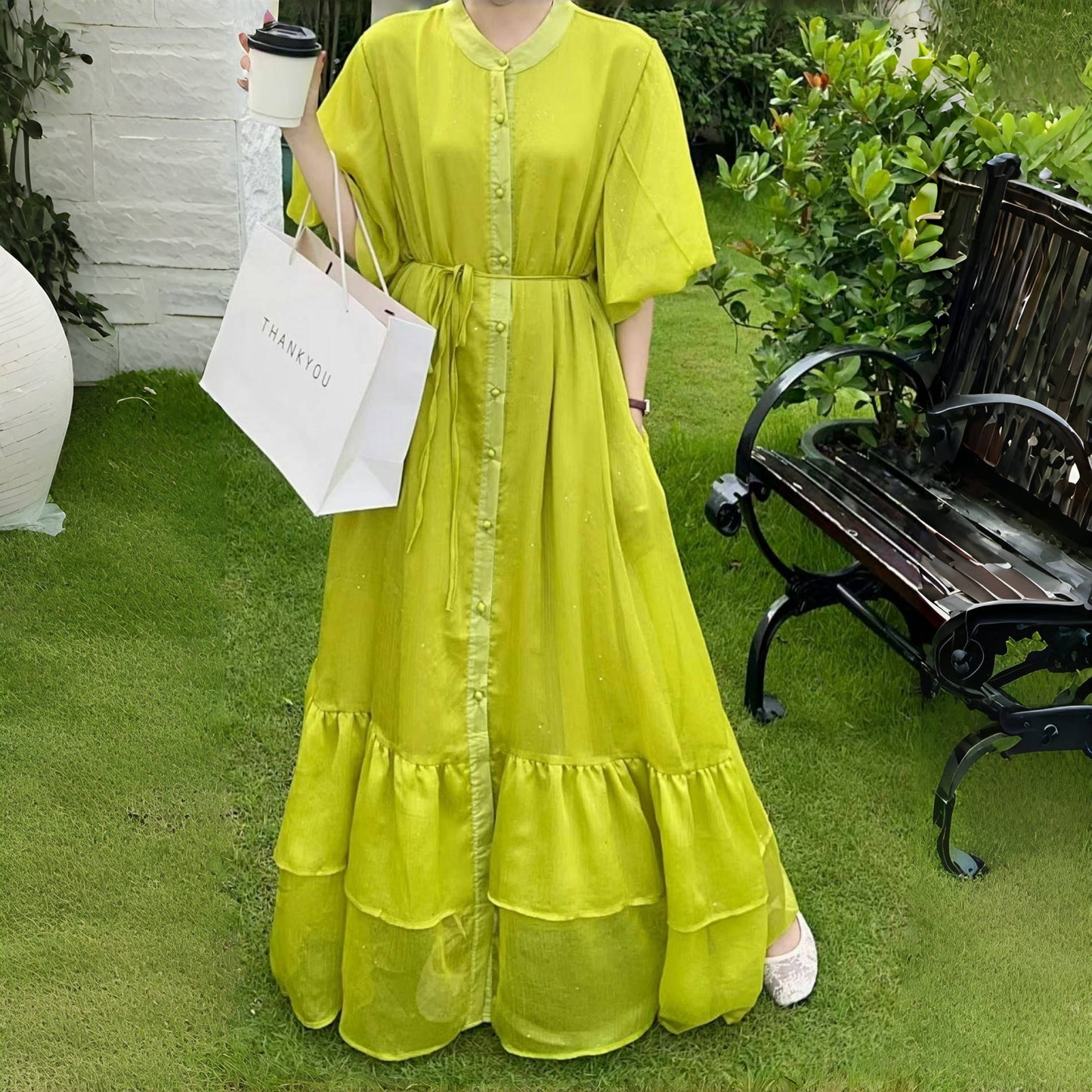 全10色【ワンピース】高品質＆体型カバー◎ ゆったりシルエット 半袖ワンピース 大きいサイズ レディース