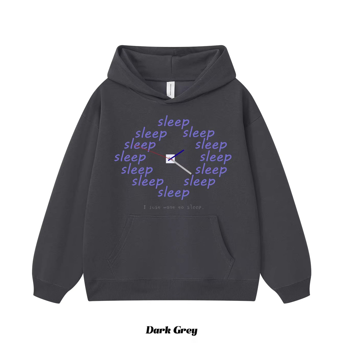 9カラー | S~3XL【トップス】アメリカン風 おやすみモード 時計プリント フーディー 春秋 ルーズ ユニセックス パーカー【FCシリーズ】