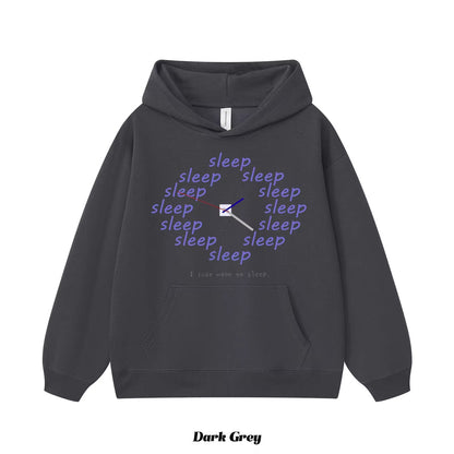 9カラー | S~3XL【トップス】アメリカン風 おやすみモード 時計プリント フーディー 春秋 ルーズ ユニセックス パーカー【FCシリーズ】