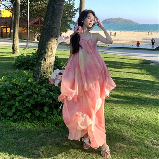 【セットアップ】アイランドリラックス感 タンクトップ + スカート 2点上下セット【SHシリーズ】