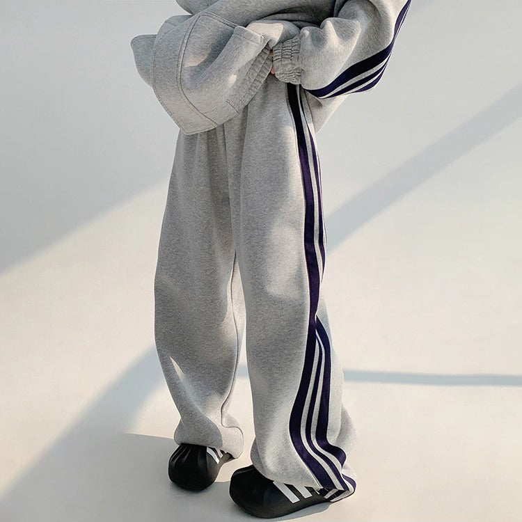 【単品注文】【セットアップ】冬 裏起毛 スタンドネック スウェットジャケット＋ストレートパンツ 上下セット レディース【FCシリーズ】