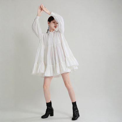 【ワンピース】春 秋 冬 フレア 細見え シャツワンピース 【AHシリーズ】