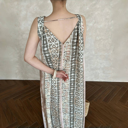 【ワンピース】夏 フランス風 花柄  キャミソール  前後2WAY ノースリーブ ワンピース 【SHシリーズ】