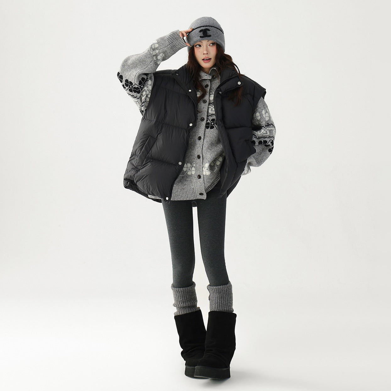 【ボトムス】✨パンツ見えレギンス♡裏起毛ハイウエスト美脚タイツ レディース 着瘦せ【FCシリーズ】