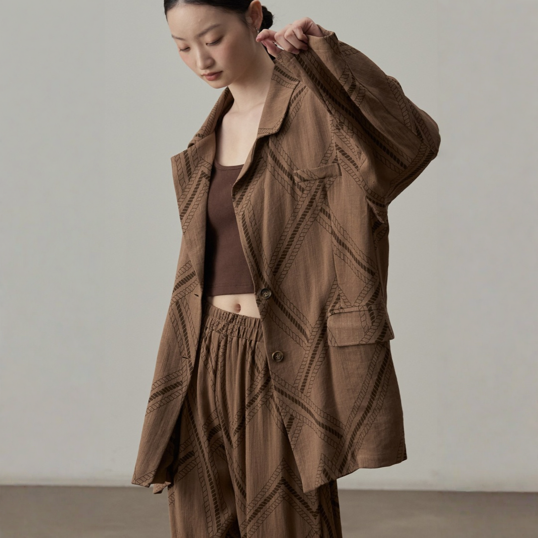 【セットアップ】リラックス感 リラックス感 ジャケット + パンツ 2点上下セット 【JZシリーズ】