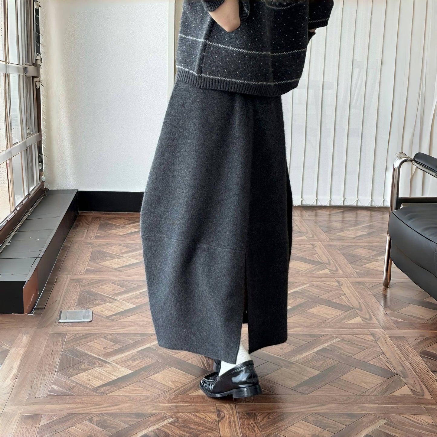【ボトムス】春秋冬 ウール ゆるリラックス スカート スカート 【SNシリーズ】