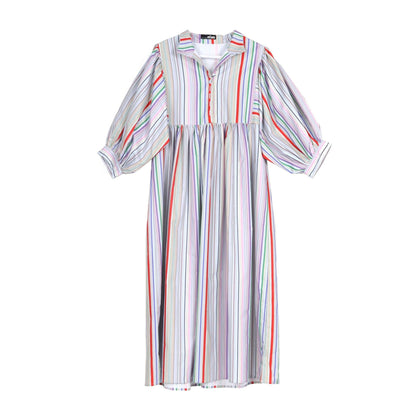 【ワンピース】日系 レトロ 配色 レインボーストライプ パフスリーブ ワンピース レディース 春新作 ファッショナブル 気質 大人可愛い
【SHシリーズ】