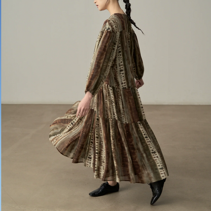 【ワンピース】春 秋 レトロ ルーズ エレガント 長袖 ワンピース 【SHシリーズ】