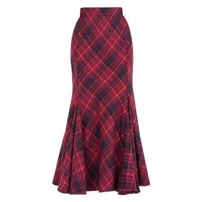 【セットアップ】春 秋 冬  ニット ワンピース+ベルト+チェック柄 スカート 3点セット 【JZシリーズ】