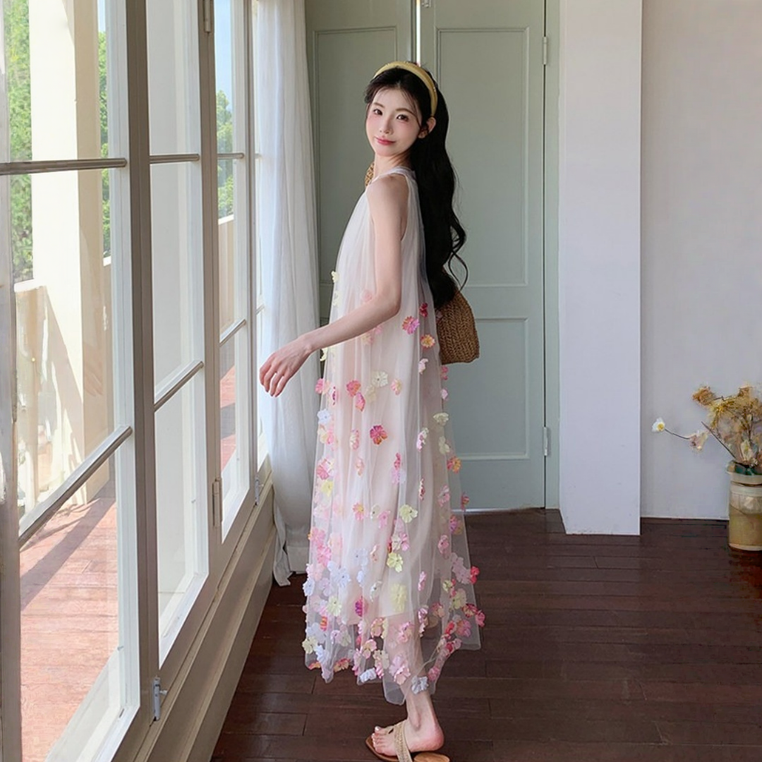 【ワンピース】ホルターネック リゾート風 極美 ノースリーブ ワンピース 【SHシリーズ】