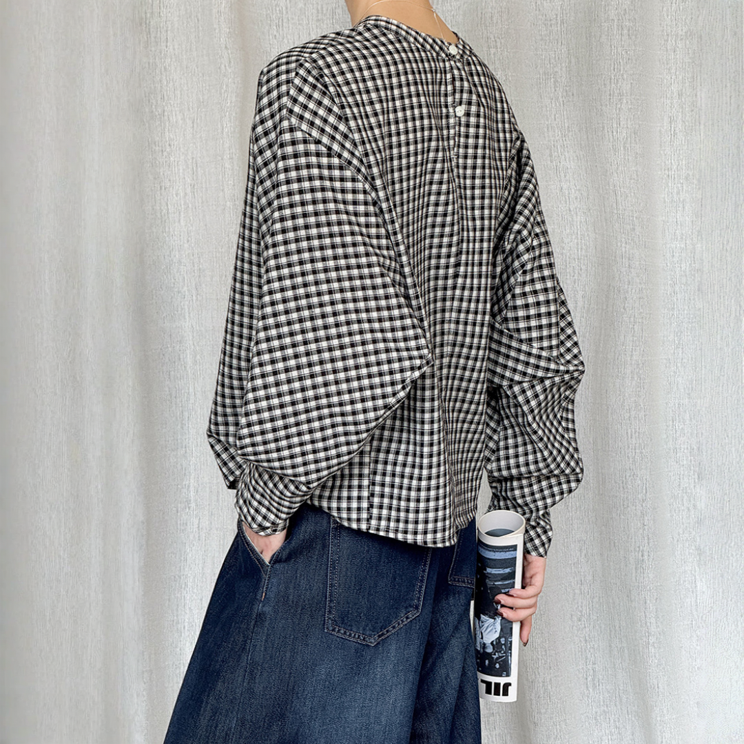 【トップス】春 秋 冬トレンド  格子柄 シャツ 【JZシリーズ】
