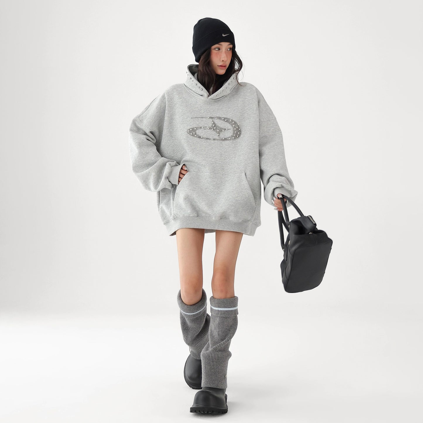 【トップス】✨上品に輝く ゆるめ×抜け感フーディー レディース パーカー【FCシリーズ】