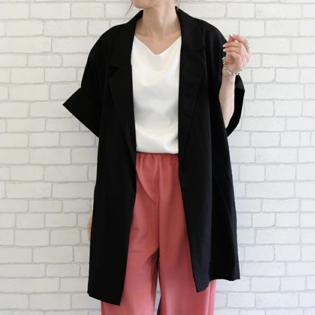 期間限定⭐️60%OFF【アウター】リネン風 ゆったり シャツ ジャケット  【JZシリーズ】
