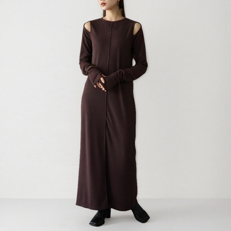 【ワンピース】春秋冬 大ヒット商品 ファッション 合わせやすい 着痩せ 長袖ワンピース【JZシリーズ】