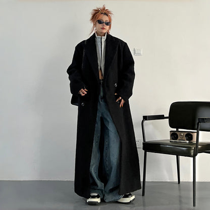 【アウター】秋冬 イギリス風 ゆったり 無地 ロング コート【FCシリーズ】