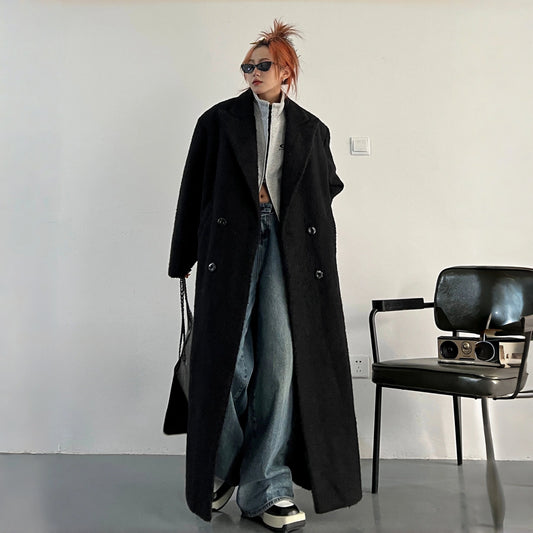 【アウター】秋冬 イギリス風 ゆったり 無地 ロング コート【FCシリーズ】