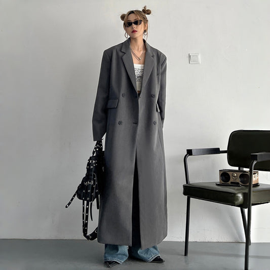 【アウター】秋冬 快適さと美しさを両立 着痩せ スーツジャケット トレンチコート【FCシリーズ】