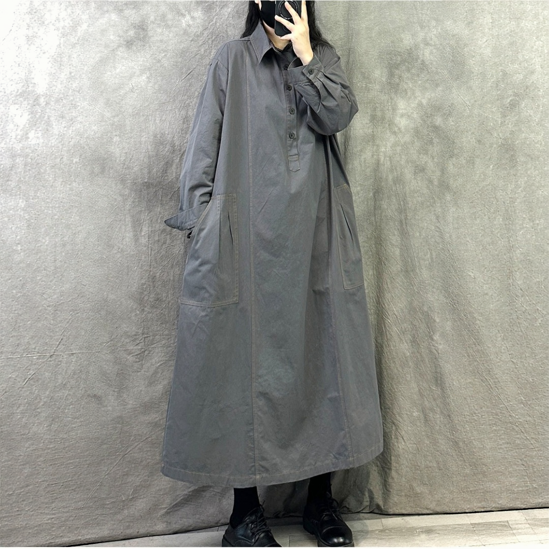 【ワンピース】上品な雰囲気 長袖 大きいサイズ ワンピース  【JZシリーズ】