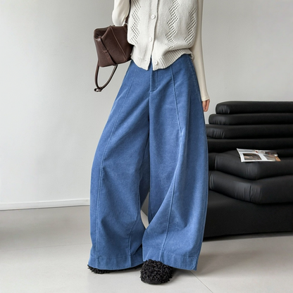 【ボトムス】コーデュロイ 上品見え トレンド感 ゆったり パンツ 【JZシリーズ】