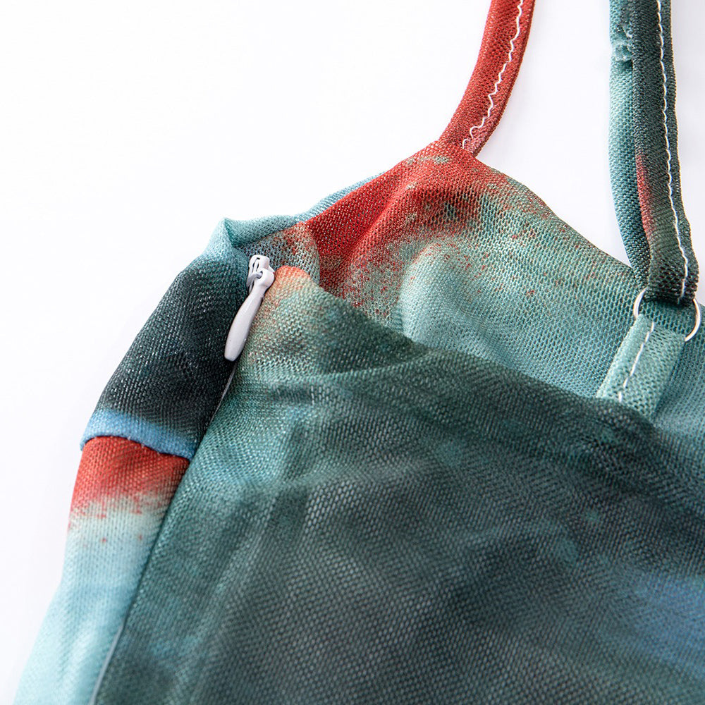 【ワンピース】【10～15日内発送】夏新作 デザイン性抜群 ノースリーブキャミワンピース レディース 高級感【SHシリーズ】