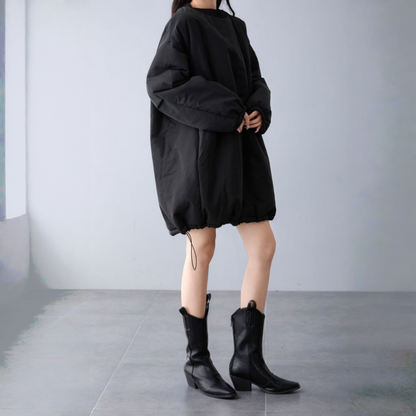 【アウター】春 秋 冬 ドローストリング ポケット 綿入れ ジャケット 【JZシリーズ】