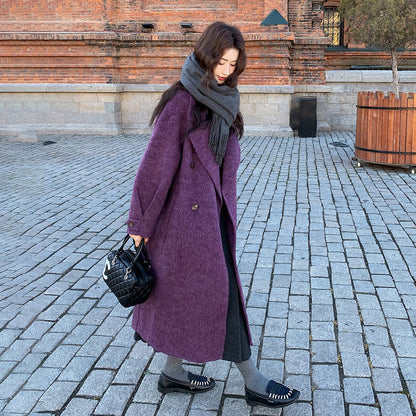 【アウター】上質感◎ ダブルフェイスウールコート レディース 秋冬 ロング丈 韓国風【JZシリーズ】