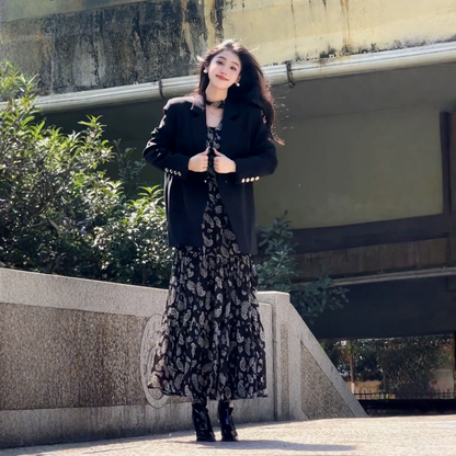 【ワンピース】ウエストマーク 春 秋 冬 細見え 長袖 ワンピース 【SHシリーズ】