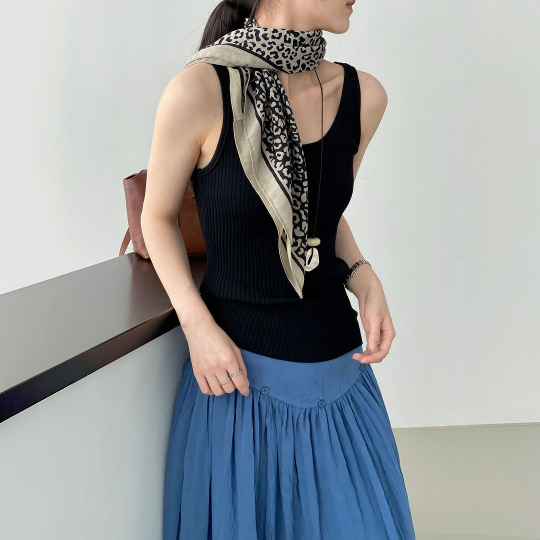 【トップス】肌触りの良い ストレッチ性 レイヤード インナーキャミソール 【JZシリーズ】