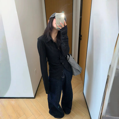 【トップス】夏 薄手 スリム UVカット 高見え 長袖 シャツ 【FCシリーズ】