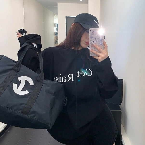 【トップス】アルファベット 抜け感のある 長袖 Ｔシャツ 【FCシリーズ】