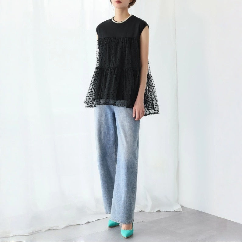期間限定⭐️60%OFF【トップス】切り替え 韓国風 ゆったり ロング ワンピース  【JZシリーズ】