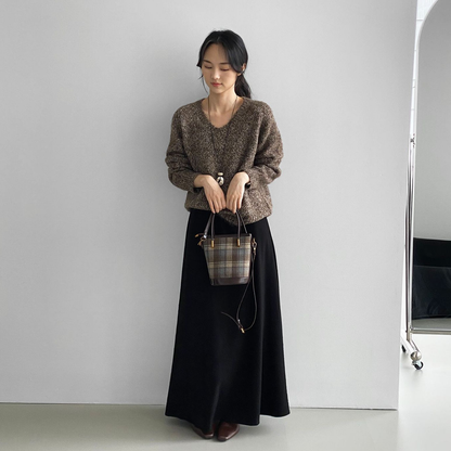 5カラー【ボトムス】裏起毛 スカート 気品ある無地 ドレープ感 レディース すっきりAライン フレアスカート【JZシリーズ】