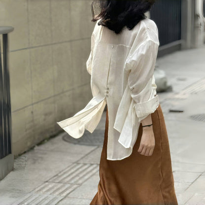 【トップス】夏 日焼け止め ルーズ シャツ 【SNシリーズ】