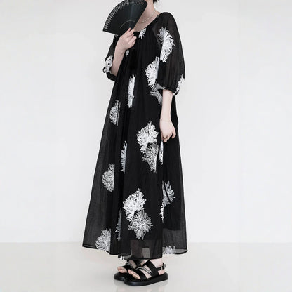 【ワンピース】テンセル 上品 ふんわり リラックス感 ロングワンピース 【SHシリーズ】