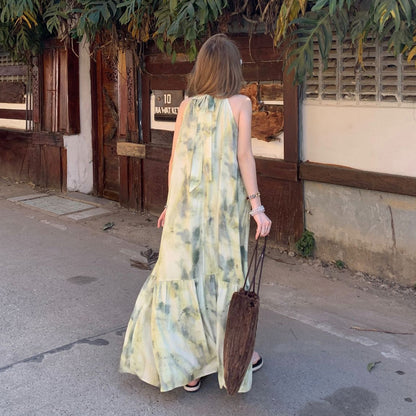 【ワンピース】夏 気質 個性派デザイン オトナ系 ネオチャイナ風 ハイネック ノースリーブワンピース【SHシリーズ】