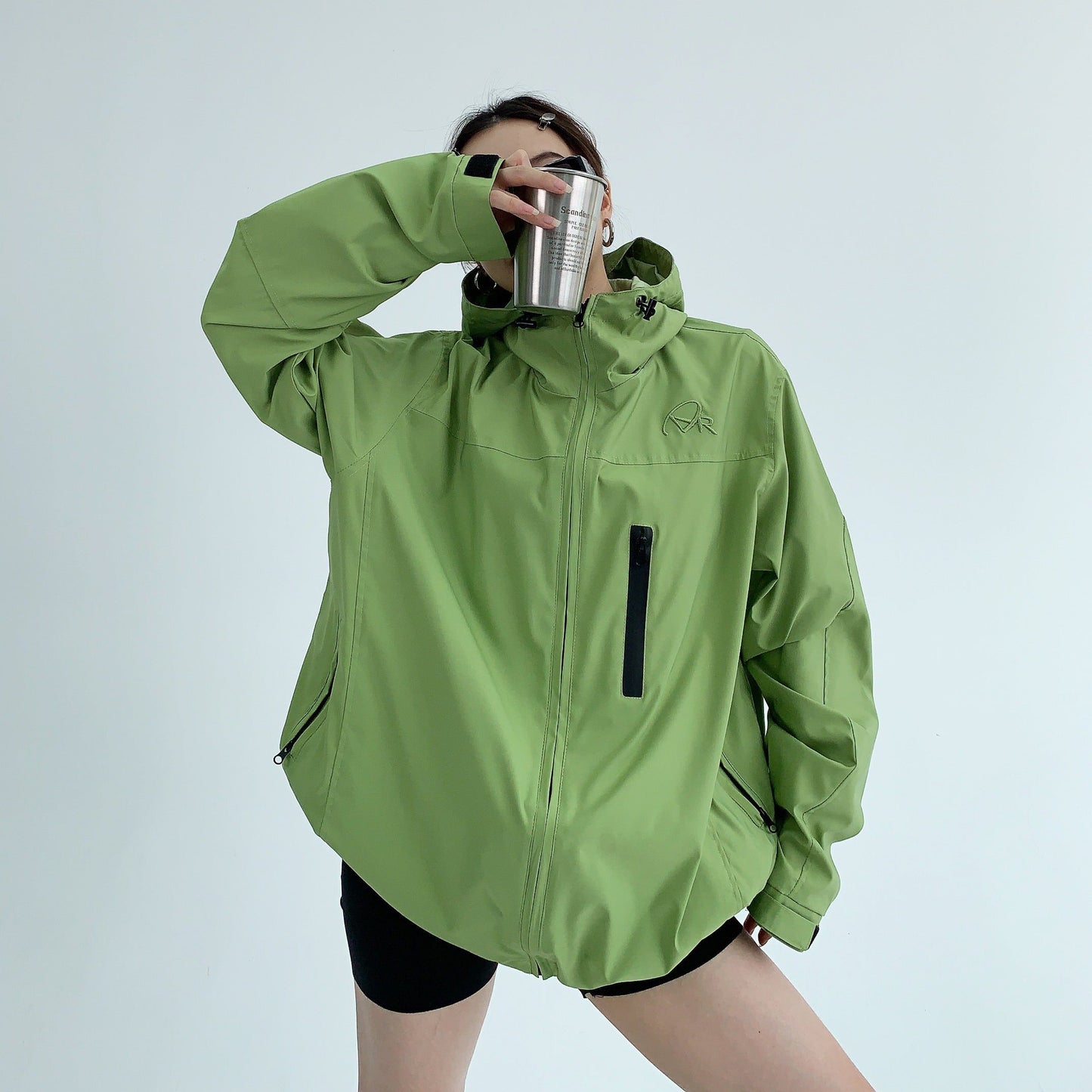 [外套] 美式春秋高級薄款寬鬆刺繡連帽外套【FC系列】