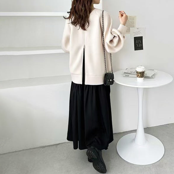 前後着用可 【トップス】秋冬 2025 レディース ジップパーカー リバーシブル