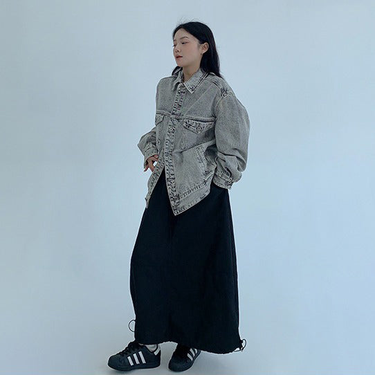 【アウター】アメリカンヴィンテージ風 ヴィンテージ加工 ショートデニムジャケット レディース【FCシリーズ】