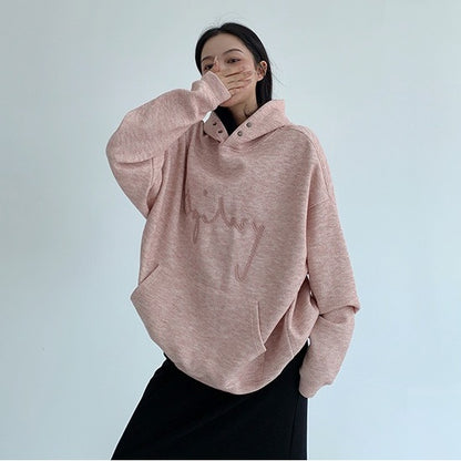 【トップス】春 秋 冬 カスタム素材 刺繍入り フード付き  パーカー 【FCシリーズ】