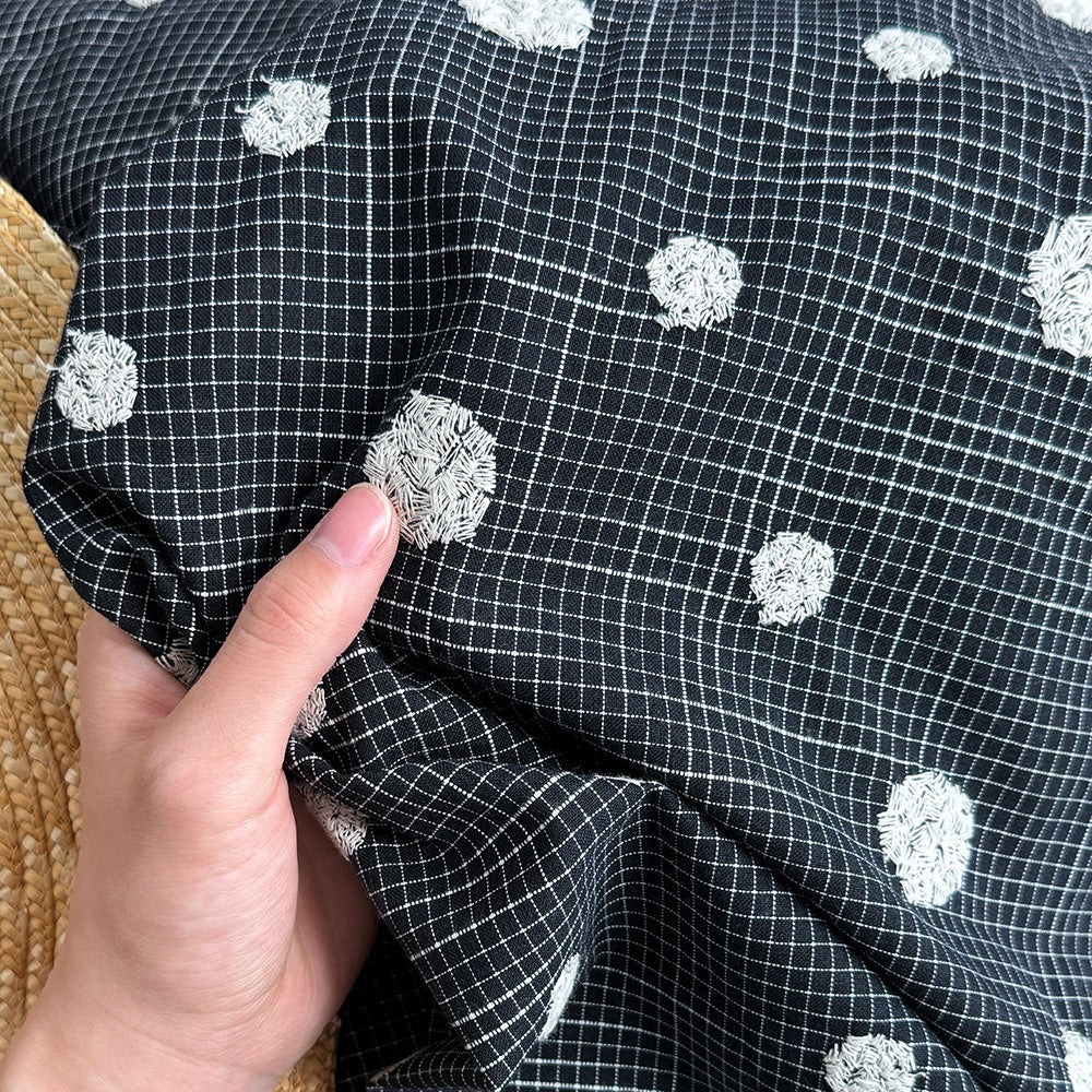 【ワンピース】ドット柄 刺繍 海辺風 ノースリーブ リゾート風 ワンピース 【JZシリーズ】