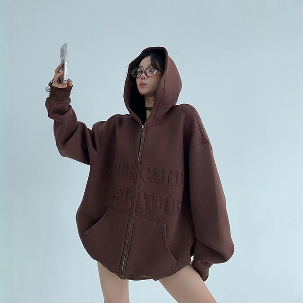 【アウター】春 秋 冬 リラックス感 3Dエンボス フード付き ジャケット 【FCシリーズ】