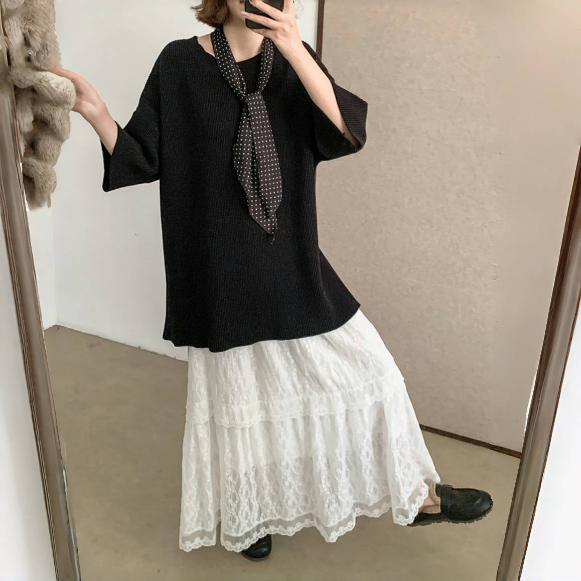 [下裝] 優雅蕾絲春夏長裙