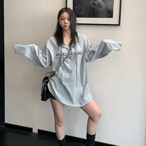 【トップス】薄手 UV対策パーカー レタープリント フード付き 長袖  Tシャツ  【FCシリーズ】