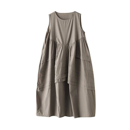 期間限定⭐60%OFF【ワンピース】大人可愛い ノースリーブ ワンピース 夏 ロング丈 タンクワンピ 大きいサイズ 涼しい 快適 ゆったり Aライン 新作 高見え きれいめ カジュアル【AHシリーズ】