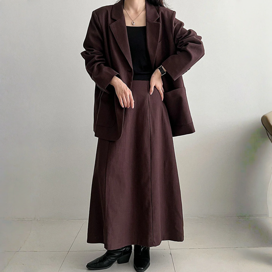 【セットアップ】【単品注文】春 秋 カジュアル 通勤 スーツジャケット + スカート 2点上下セット 【JZシリーズ】