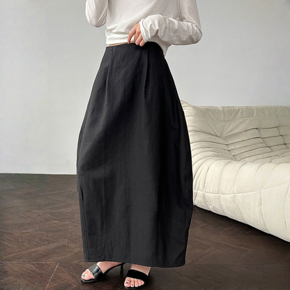 【ボトムス】夏 無地 エレガント バルーンスカート 【SNシリーズ】