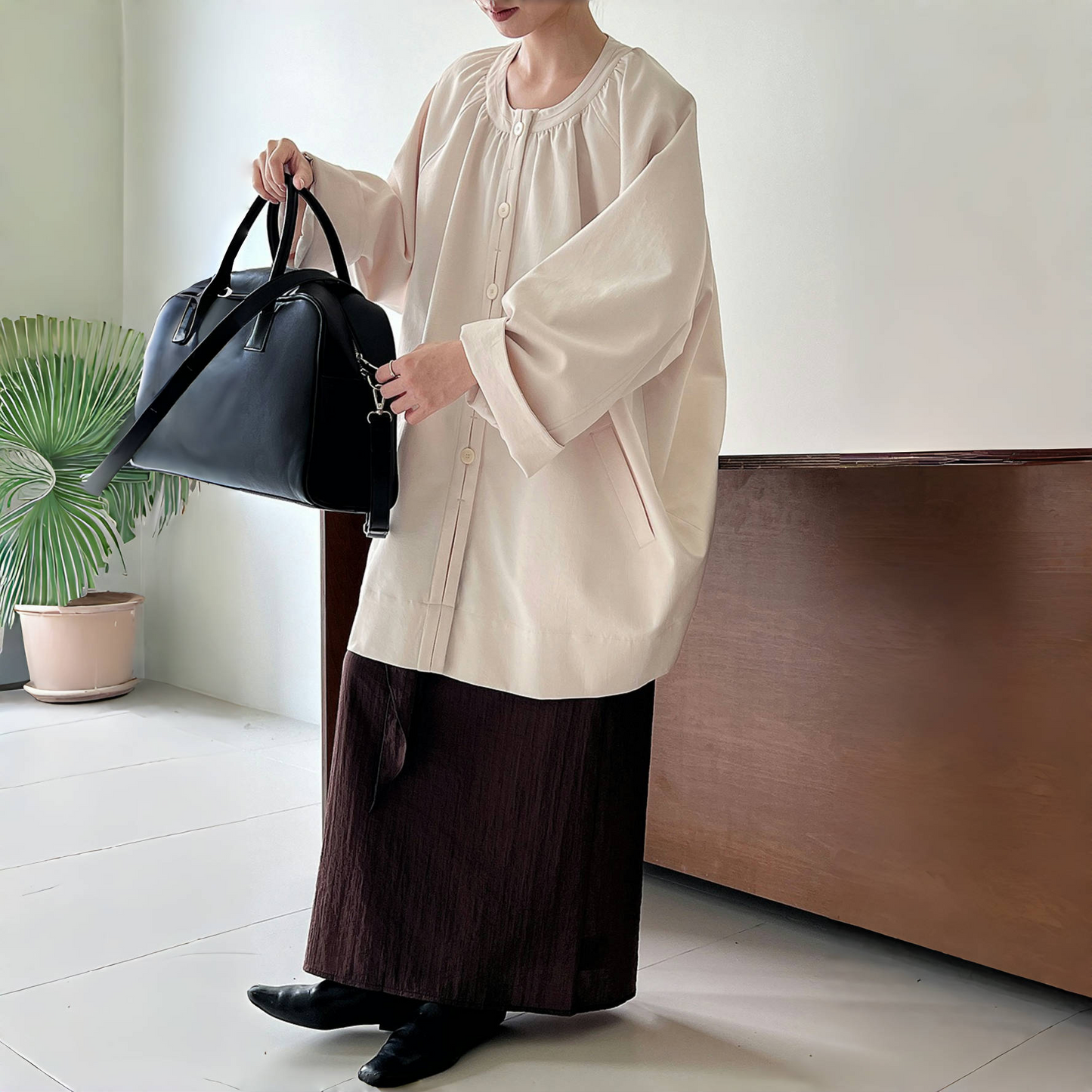 【アウター】春 秋 オーバーシルエット クラシック トレンチ コート 【JZシリーズ】